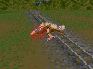 Crashed on some railroad tracks.