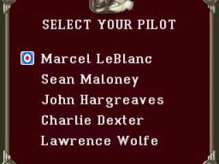 Select a pilot.
