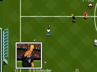 He fouled and has been yellow carded.