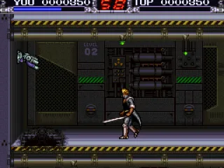 Turrets on the wall shoot bullets.