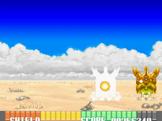 Sand Monster being attacked