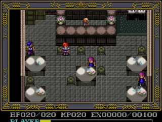 Relaxing in a bar. Mask of the Sun has interior locations - but Dawn of Ys has portraits!