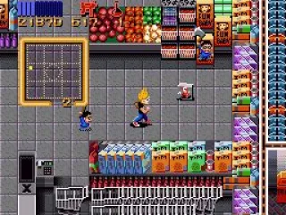 Child's Play! Inside the supermarket Zeke is attacked by Chucky and his brothers