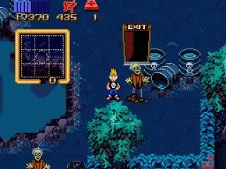 When all the neighbors have been rescued this exit magically appears out of nowhere