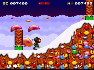 Ascending a snowy hill